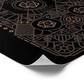 Poster Nat20 défaut critique D20 Dice Tabletop RPG Retro (Coin)