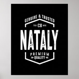 Poster Natalal Nom personnalisé Cadeau Anniversaire