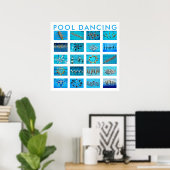 Poster Natation (Bureau à domicile)