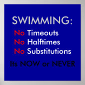 Poster Natation (Devant)