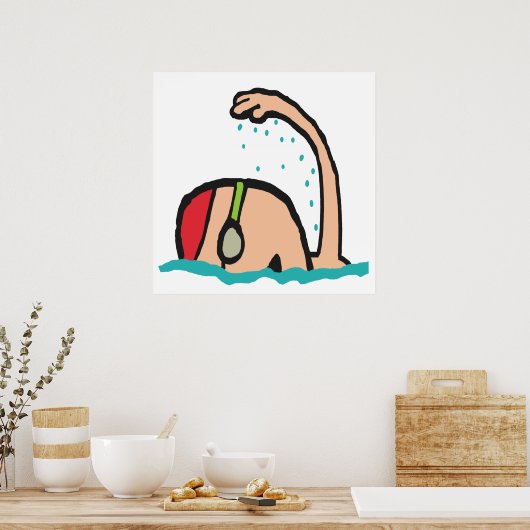 Poster Natation (Cuisine)