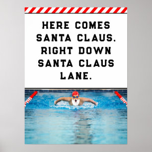 Poster Natation de Noël