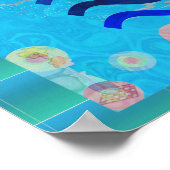 Poster Natation : Les Temps Chauds Refroidissent l'Espri (Coin)