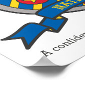 Poster Nathan garçons nom lettre N signifiant bouclier hé (Coin)