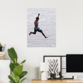 Poster Nathanael Jumps dans l'Amazonie (Bureau à domicile)