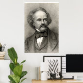 Poster Nathaniel Hawthorne (Bureau à domicile)