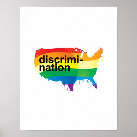 POSTER NATION DE DISCRIMINATION (Devant)