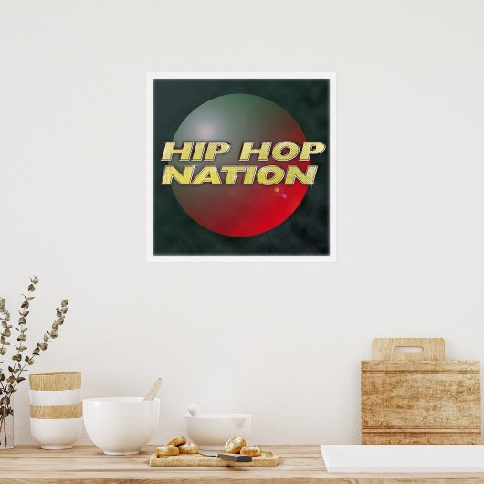 Poster Nation Hip hop (Cuisine)