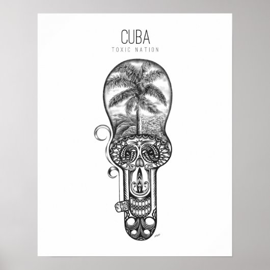 Poster Nation toxique de Cuba (Devant)