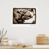 Poster Nation Weimaraner : "Le pied bien parcouru" (Cuisine)