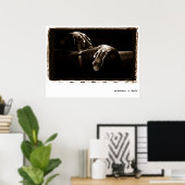 Poster Nation Weimaraner : Weimaraners dans l'ombre (Bureau à domicile)