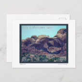 Poster nationaal park Arches Briefkaart (Voorkant / Achterkant)