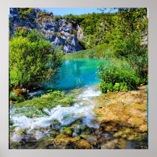 Poster nationaal park Plitvice Lakes
