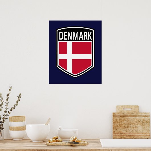 Poster National - Danemark (Cuisine)
