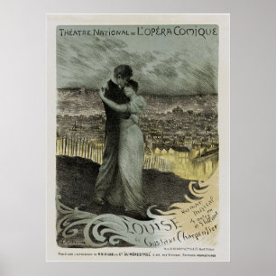 Poster ~ national Louise de théâtre de Comique d'opéra