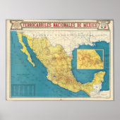 Poster National Railroads of Mexico (Devant)
