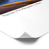 Poster Native American blue et Yellow Digital pittoresque (Coin)