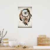 Poster Native American Dreamcatcher Art Imprimer l'affich (Cuisine)