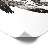 Poster Native American Dreamcatcher Art Imprimer l'affich (Coin)