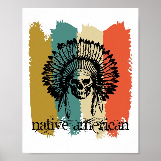 Poster Native American Indigenous First Nation Indian (Devant)