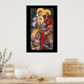 Poster Native American Jesus & Saints (Cuisine)