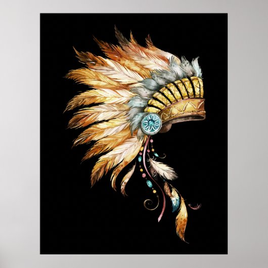 Poster Native American Print 1 (Devant)