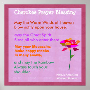 Poster Native American Wisdom Quotes