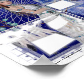 Poster Native American Woman & Blue Wolf 2 (Coin)