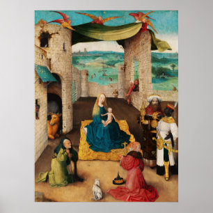 Poster NATIVITÉ, ADORATION DE MAGI par BOSCH Christmas