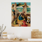 Poster NATIVITÉ, ADORATION DE MAGI par BOSCH Christmas (Cuisine)