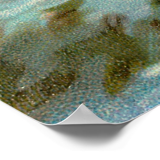 Poster Nativité dans la neige (Coin)