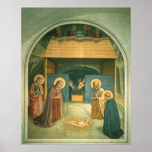 Poster Nativité de Fra Angelico (Devant)