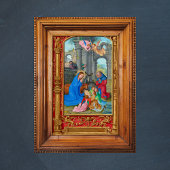 Poster Nativité de Noël chrétienne médiévale