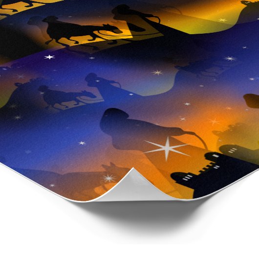 Poster Nativité de Noël Mary & Joseph (Coin)