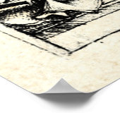 Poster Nativité de Noël Vierge et Enfant Vierge Marie (Coin)