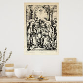 Poster Nativité de Noël Vierge et Enfant Vierge Marie (Cuisine)