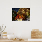 Poster Nativité et Eglise - La naissance du Christ (Cuisine)