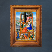 Poster Nativité médiévale chrétienne de Noël Trois rois