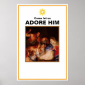 Poster Nativité Noël (Devant)