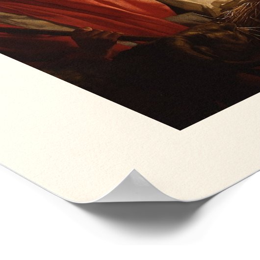 Poster Nativité Son Nom Est Jésus Noel Prêt À Frame (Coin)