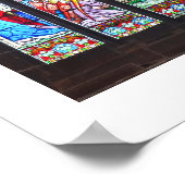 Poster Nativité sur vitrail (Coin)