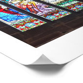 Poster Nativité sur vitrail (Coin)