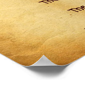 Poster NATIVITÉ Vieux Parchemin de Noël irlandais (Coin)