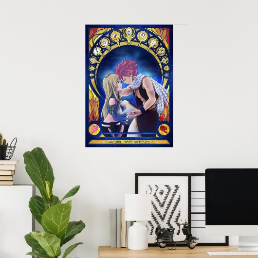 Poster Natsu et Lucy (Bureau à domicile)