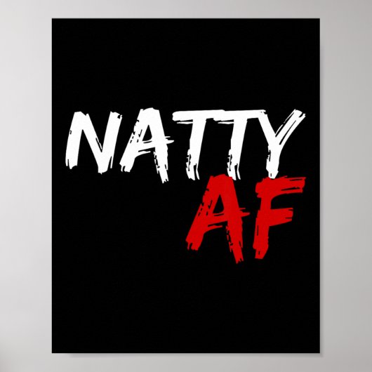 Poster Natty Af Funny Bodybuilder Bodybuilding Workbuildi (Devant)