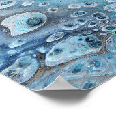 Poster Natural Attraction 2 Blue Geode Abstract Print (Coin)