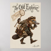 Poster Naturaliste Ornithorynque (Devant)