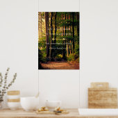 Poster Nature avec citation motivationnelle - Mots de sag (Cuisine)