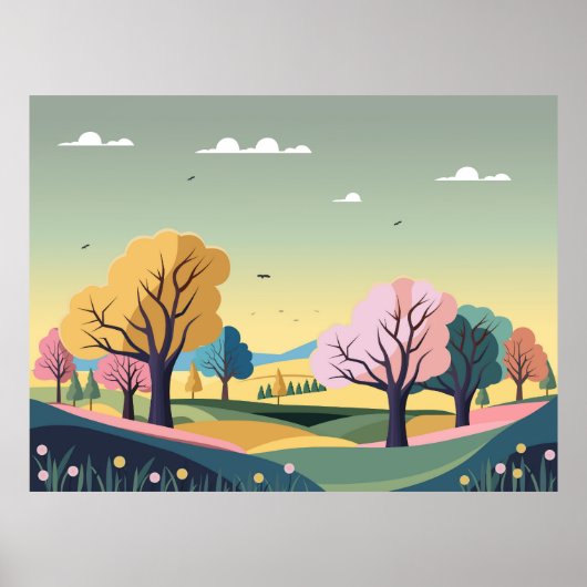 Poster Nature Belle Abstraite (Devant)