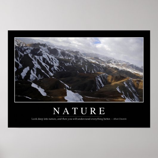Poster Nature : Citation inspirante (Devant)